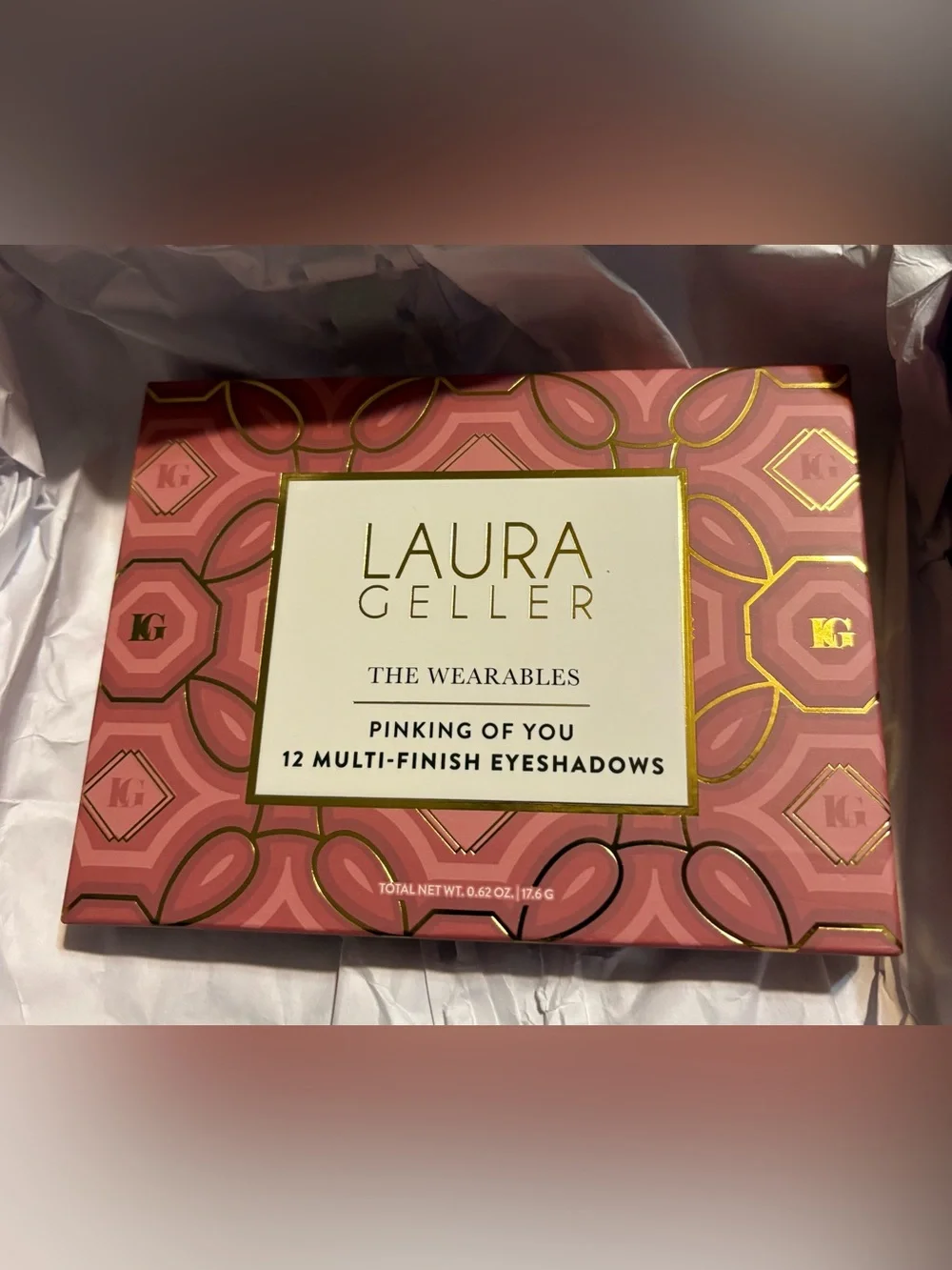 Laura Geller Pink and Gold Decorative Eyeshadow Palette